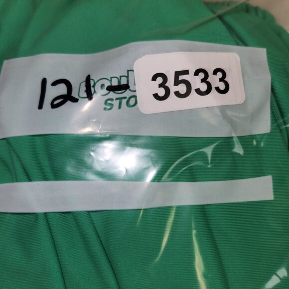 CALIA Size 12 Shirred Cutout One Piece Swimsuit Green Glow 50+ UV Lycra 3533 - Picture 7 of 8